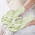thumbnail image 5 of oqasdz Women Slippers Travel Portable Flip Flops Indoor Outdoor Bathroom Shower Shoes Sandals with Flat Sole for Beach Pool,Green, 5 of 6