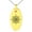 Gold, variant on Stainless Steel Nautical Chaim Compass Engraved Small Oval Charm Pendant Necklace