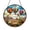 Acrylic 3.5 Inch, variant on Hot Air Balloons Desert Scene Stained Glass Suncatcher – Window Decor