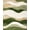 Olive Green Beige, Pattern 1, variant on ODIKA 8'x10' Washable Area Rug Abstract Mid Wavy Striped Gradient Wave Decorative Cream Orange for King Size Bedroom Under Bed, Master Suite, Non-Shedding, Easy Care