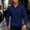 #Navy, variant on DPTALR Men's Lapel Long Sleeve Polo Shirt, Solid Color Business Casual Golf Top,Black,Big and Tall Men L