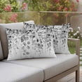 thumbnail image 4 of Pack of 2 Outdoor Pillow Covers 20x12 Inch Waterproof Grey Eucalyptus Throw Pillow Covers,Decorative Couch Pillow Shams Protectors Spring Botanical Weeping Plant Aesthetic Patio Cushion Pillowcases, 4 of 8