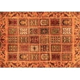 thumbnail image 1 of Ahgly Company Indoor Rectangle Abstract Orange Modern Area Rugs, 3' x 5', 1 of 4