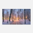 thumbnail image 2 of Mariinsky Garden in Winter - Landscape Photo Canvas Art Print, 2 of 3