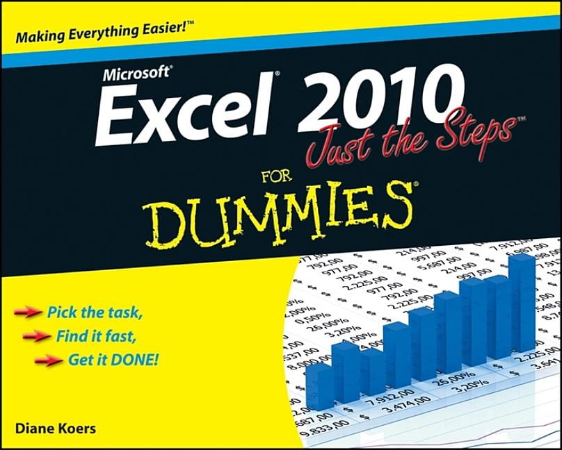 For Dummies Excel 2010 Just the Steps for Dummies (Paperback