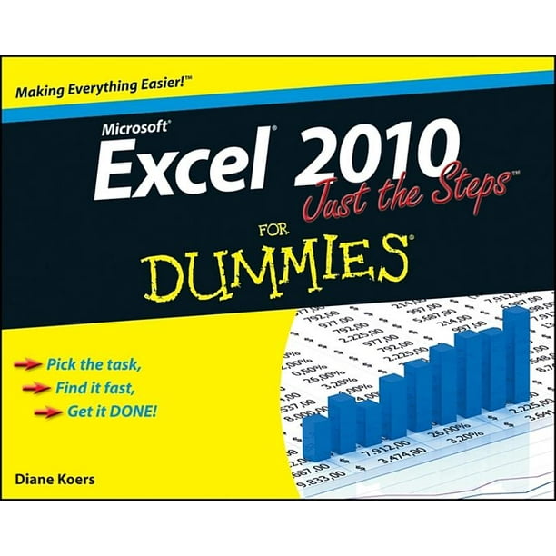 For Dummies Excel 2010 Just the Steps for Dummies (Paperback