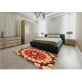 thumbnail image 4 of Ahgly Company Indoor Square Patterned Cantaloupe Orange Area Rugs, 6' Square, 4 of 6