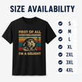 thumbnail image 6 of First Of All I'm A Delight Funny Opossum T-Shirt, Retro Sarcastic Graphic Tee, Unisex Cotton Shirt, 6 of 9
