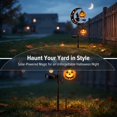 thumbnail image 5 of Solar Witch & Pumpkin Moon Garden Stake Light, Halloween Outdoor Waterproof LED Yard Decoration with Crescent Moon, Hanging Jack-o'-Lantern Lantern for Garden, Patio, Walkway, Porch (Witch), 5 of 5