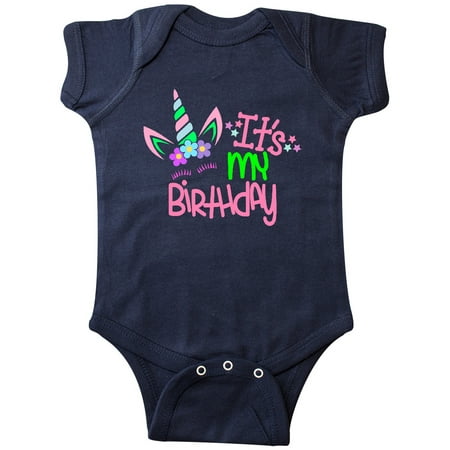 

Inktastic It s my Birthday Unicorn Gift Baby Boy or Baby Girl Bodysuit