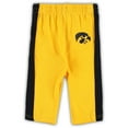 thumbnail image 3 of Newborn & Infant Black/Gold Iowa Hawkeyes Little Kicker Long Sleeve Bodysuit & Sweatpants Set, 3 of 3