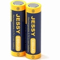 thumbnail image 1 of LinQingQ JESSY 3.7Volt Rechargeable Flat Top Battery, 3.7V Batteries High Capacity for LED Flashlights, Headlights,Small Fans (2 Pack), 1 of 1