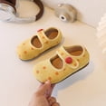 thumbnail image 6 of Viluyesy Girls Polka-Dot Spring Summer Flats - Soft Slip-On Casual Outdoor Dress School Shoes Yellow Size 10.5, 6 of 10