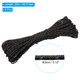 thumbnail image 2 of Cuerda de paracord reflectante de 65 pies para camping de 3mm, paquete de 3 cuerdas para tienda de nylon color negro, 2 of 6