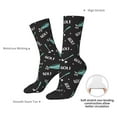 thumbnail image 6 of Honeii Golf Bags And Balls Print Adult Socks,Crew Socks,Casual Calf Socks,Daily Wear Socks for Men & Women, Perfect for Sports, Casual and Everyday Use, 6 of 6