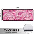 thumbnail image 5 of Kitchen Rugs Sets Of 2,Pink Paisley and Floral Pattern Anti Fatigue Kitchen Mat Rugs Non Slip Washable,Decorative Kitchen Floor Mats for Kitchen,Sink,Laundry,17"x47"+17"x47", 5 of 5