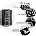 thumbnail image 6 of Shower Curtain Black Boho Shower Curtains for Bathroom Decor Bohemian Style Shower Curtain Sets with Hooks Waterproof Fabric Bath Curtain Standard 72" X 72", 6 of 6