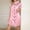 Pink, variant on JIANLAI Short Sleeve Sleep Dress For Women Lightweight Soft Breathable Summer Nightgown Loose Fit Home Wear Casual Lounge Dress