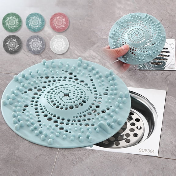 Bathtub Hair Catcher for Drain, Strainer Plug for Hair for Bathtub Sink, Durable Plastic Filter Anti-Clogging, Easy to Install and Clean, for Bathroom Kitchen