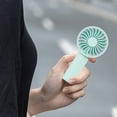 thumbnail image 1 of Oliegs Heated Blanket Colorful Mini Fan Portable Small Fan USB Three Level Mute Suitable For Various People Quiet And Mute Outdoor Handheld Wind Adequate Cold Fan Chocolate, 1 of 5