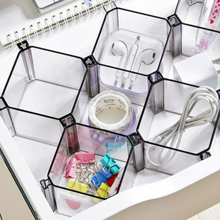 Boyijia 6pcs Set Diy Plastic Grid Honeycomb Drawer Separator Divider Partition Cabinet Socks Underwear Storage Organizer Walmart Canada