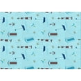 thumbnail image 1 of Ahgly Company Indoor Rectangle Patterned Tron Blue Area Rugs, 6' x 9', 1 of 6