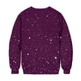 thumbnail image 6 of Heisall Womens Sweatshirt Halloween Theme Glitter Print Round Neck Casual Sporty Long Sleeve Fleece-lined Autumn Winter Fashion Casual Tops, 6 of 9