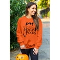 thumbnail image 3 of MOUSYA It's Just A Bunch T-Shirt Women Halloween Sanderson Sisters Long Sleeve Crewneck Casual Pullover Tops, 3 of 9