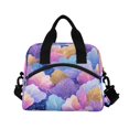 thumbnail image 2 of Lunch Bag Portable Crossbody Meal Bag Cooler Bag Insulated Lunch Bag Food Bag Handheld & Crossbody Design Colorful Leaves, 2 of 6