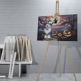 thumbnail image 4 of Spooky Halloween Night Witch Old English Sheepdog Glowing Pumpkins Horizontal Matte Canvas Poster Dog Lover Wall Art Home Decor - 12015, 4 of 5