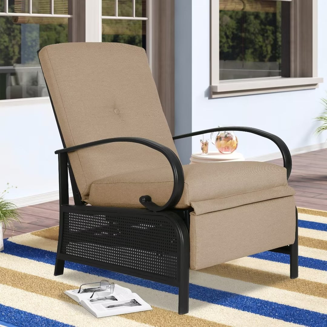 outdoor recliner, outdoor recliner chair, patio recliner