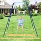 thumbnail image 4 of Costway Columpio de Exterior para Niños Set Columpio en Hierro con Estructura Estable y Asiento con Picos de Tierra Azul 171 x 176 x 166 cm, 4 of 10