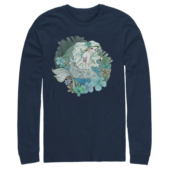 Men's The Little Mermaid Underwater Princess Long Sleeve Shirt
