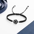 thumbnail image 4 of Rose Urn Locket Adjustable Braided Rope Bracelet Memorial Cremation Jewelry for Ashes Holder Funeral Urn Bracelet for Ashes, 4 of 5
