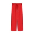 thumbnail image 5 of WRKEKC Boys Athletic Sets Solid Sweatshirt Half Zip Sports Pants Wide Leg Pants Long Sleeve V-Neck Soft Activewear 6-16 Years, 5 of 6