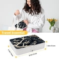 thumbnail image 5 of Tree PU Leather Necklace Holder with Removable Compartment and Portable Organizer Box Jewelry Display Case Jewelry Boxes, 5 of 6