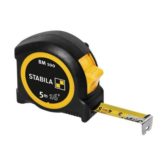 Stabila - BM 100 Compact Pocket Tape 5m/16ft (Width 19mm)