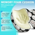 thumbnail image 5 of Premium Sports Pattern Memory Foam Seat Cushion Ergonomic Chair Pad for Office Chair, Car, Airplane & Bleachers Sciatica, Tailbone Hip & Back Pain Relief - Chair Cushion for Long Office Workers., 5 of 5