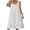 White, variant on MELDVDIB Linen Dresses for Women Crewneck Sleeveless Spring Summer Midi Dress Solid Color Oversized Loose Outfits