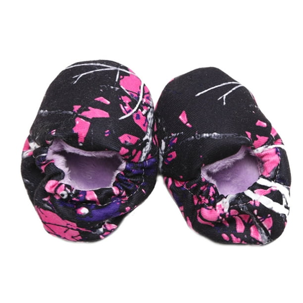 Carstens Muddy Girl Purple Camo Baby Booties