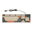 thumbnail image 2 of Clavier Mécanique de Jeu, Clavier d'Ordinateur Filaire USB 104 Touches, Plug and Play, Clavier Compact pour XP 7 8 10 11 pour OS X, 2 of 7