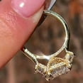 thumbnail image 5 of 3Ct Emerald Cut Lab Created Diamond Women's Ring 14K Yellow Gold Plated Silver, 5 of 5