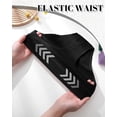 thumbnail image 4 of AWAYTR Women Cotton Underwear Cotton Bikini Panties Mid Rise Hipster Plus Size Panties Soft Breathable Briefs 6 Pack S-2XL, 4 of 6