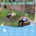 thumbnail image 4 of PRINIC 43" Saucer Tree Swing for Kids, Waterproof Flying Saucer Swing for indoor/playground Textilene fabric seat & Stainless steel frame, 4 of 10