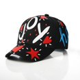 thumbnail image 1 of Gorro con visera para niños de 4 a 8 años, gorra con visera para el sol, con estampado de grafiti, para baile callejero Fivean unisex, 1 of 2