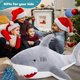 thumbnail image 2 of Animal De Peluche De Tiburón Gigante, Peluche De Tiburón De Peluche Gigante, 60 Cm Almohada De Peluche De Tiburón Grande Regalo De Juguete para Novia De Niños, Gris, 2 of 5