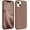 Light Brown, variant on Designed for iPhone 13 Case, [Silicone Ultra Slim Thin Series], Full Body Shockproof Protective Phone Case with Soft Anti-Scratch Microfiber Lining Cover Apple iPhone 13, 6.1 inch, Baby Pink