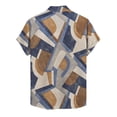 thumbnail image 5 of Men's Summer New Loose Print Short Sleeve Shirt Cardigan Beach Shirt M, 5 of 5