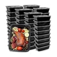 thumbnail image 1 of 50-pack Meal Prep Containers Reusable To-go Food Containers Plastic Bento Boxes Food Storage Lunch, 1 of 5