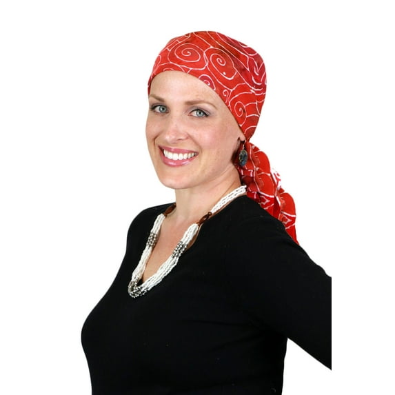 Head Scarf for Women Cancer Headwear Chemo Scarves Headscarves Headcovers 15 X 60 (Fire Dance)